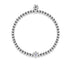 Juni | Violetter Kristall-Geburtsstein | Silber | Kristall-Herz-Armband